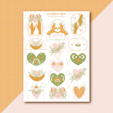 Celestial Love - Sticker Sheet